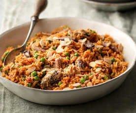 Sardine and Pea Pilaf