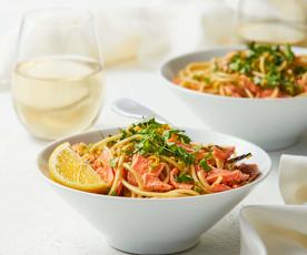 Smoked Salmon Lemon Pasta
