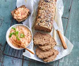 Pain sans gluten au sarrasin, au riz complet et au lin