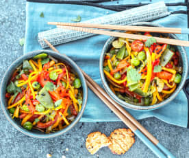 Salteado de verduras al curry