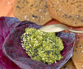 Húmus picante de ervilhas