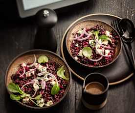 Salade de lentilles beluga