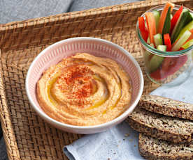 Paprika-Linsen-Hummus