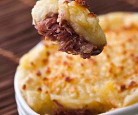 Escondidinho de carne seca