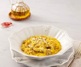 Risotto zafferano e funghi