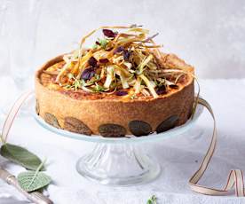 Quiche de puerro y queso