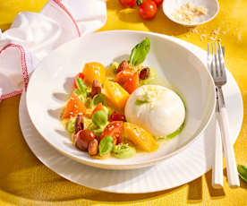 Tomate-Mozzarella für Angeber (Fine Dining)