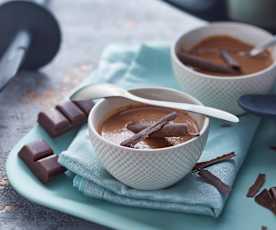 Semoule de millet au lait de noisette et chocolat