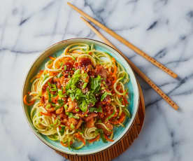 Spicy Chinese Chicken with Zoodles