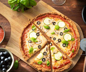 Pizza sans gluten aux lentilles corail