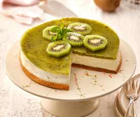 Vegane Kiwi-Torte ohne Backen