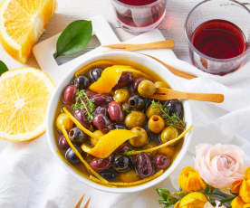 Orange Marinated Olives