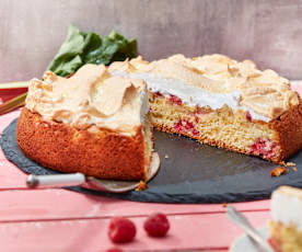 Rhabarber-Himbeer-Kuchen