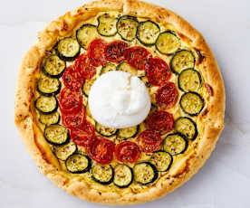 Crostata salata tricolore