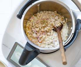 One pot crozets  aux lardons et fromage