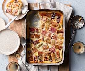 Φλαν με ραβέντι και βανίλια