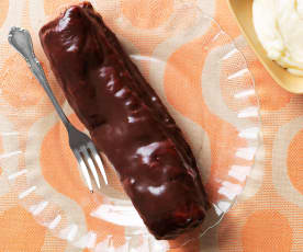 Cañas de chocolate rellenas de crema