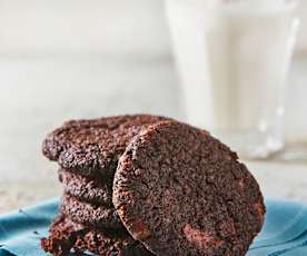 Galletas de garbanzo con chispas de chocolate sin gluten