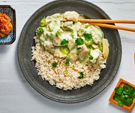 Pollo al curry con riso basmati