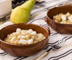 Spatzle integrali con pere e Gorgonzola