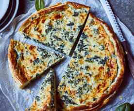 Spinat-Gorgonzola-Quiche