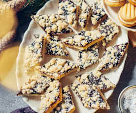 Marzipan-Pflaumenmus-Rauten