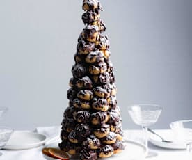 Croquembouche à la crème d'orange et chocolat noir