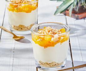 Parfaits Piña colada façon gâteau au fromage