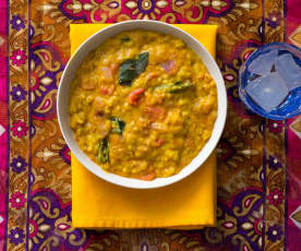 Curry de lentejas (dahl)
