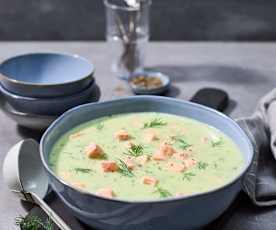 Mitternachtssuppe mit Lachs