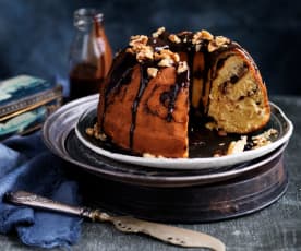 Chocolate and nut babka