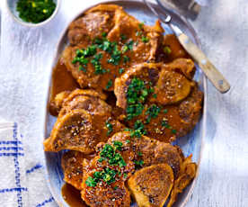 Geschmorte Kalbsbeinscheiben