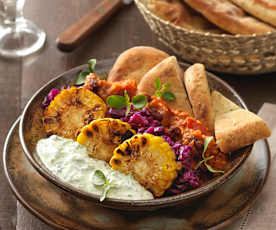 Mexican Bowl mit Fladenbrot