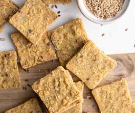 Crackers al formaggio vegan