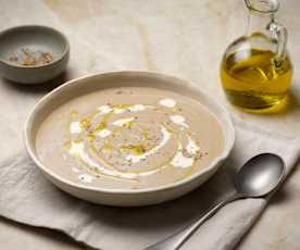 Crema de champiñones