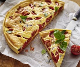 Quiche al mascarpone e pomodori