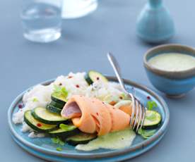 Filet de truite saumonée à la sauce sublime