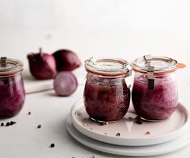 Oignons rouges fermentés