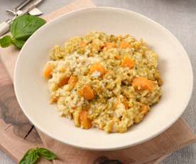 Risotto à la patate douce et au fromage de montagne