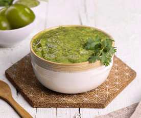 Salsa verde cruda