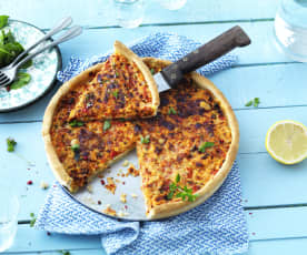 Tarte au thon et à la tomate