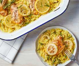 Lemon Rosemary Chicken and Rice