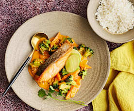 Lachs-Curry