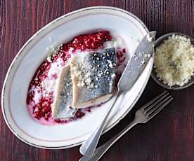 Saibling auf Rote-Rüben-Hirsotto