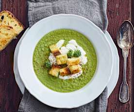 Vellutata di gambi di verdure