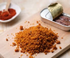 Pangrattato alle acciughe e paprika