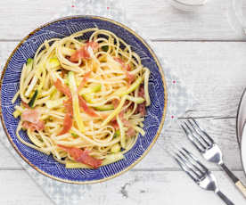 Tagliolini zucchine e culatello