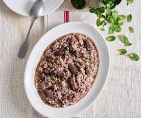Arroz malandro de entrecosto