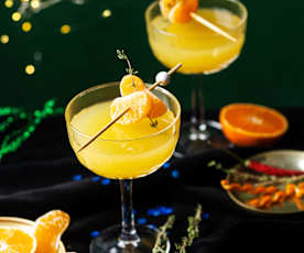 Mocktail de mandarina y tomillo