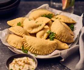 Empanadas mit Paprika-Pilz-Füllung